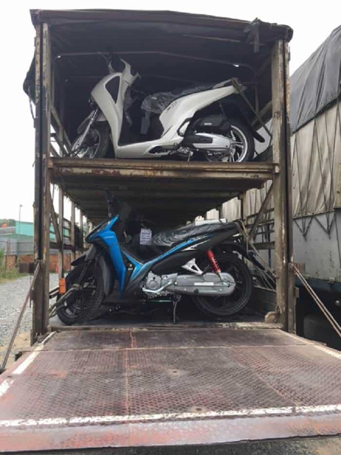 Dịch vụ vận chuyển xe máy Bắc Nam bằng tàu hỏa