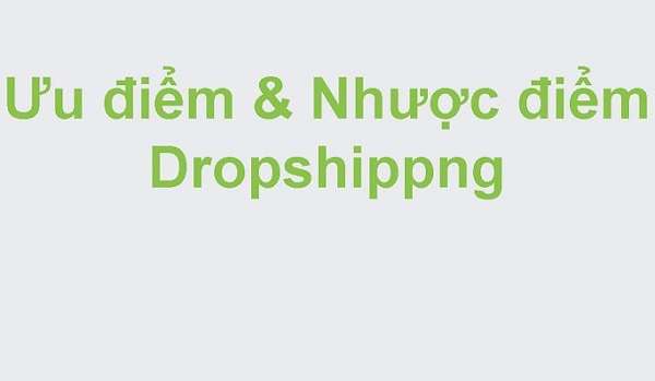 Dropshipping là gì? Tìm hiểu những ưu, nhược điểm của mô hình Dropshipping