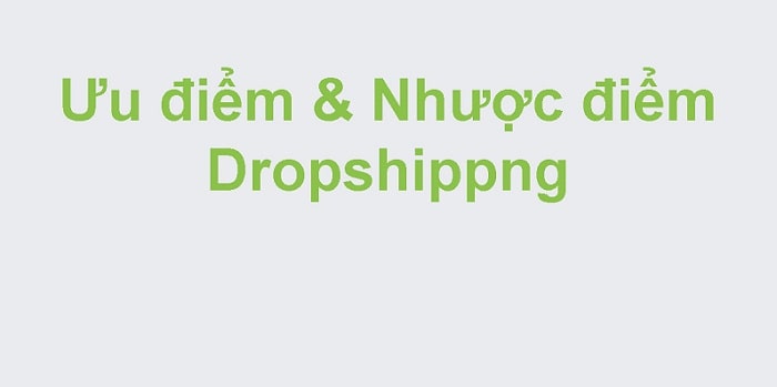 Dropshipping là gì? Tìm hiểu những ưu, nhược điểm của mô hình Dropshipping