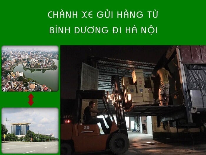 Dịch vụ gửi hàng từ Bình Dương đi Hà Nội bằng Container giá rẻ
