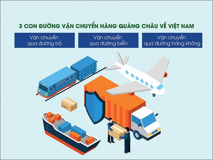Vận chuyển hàng Quảng Châu về Việt Nam cách nào tốt nhất?