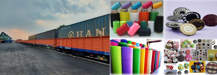 Nhận vận chuyển hàng dệt may từ Trung Quốc bằng đường sắt