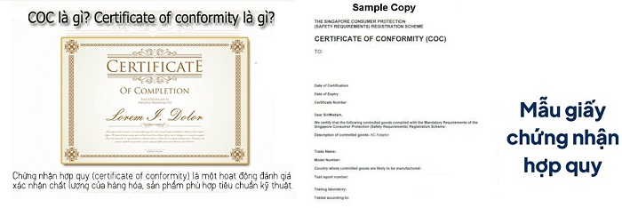 Certificate Of Conformity là gì? Những thông tin cần biết