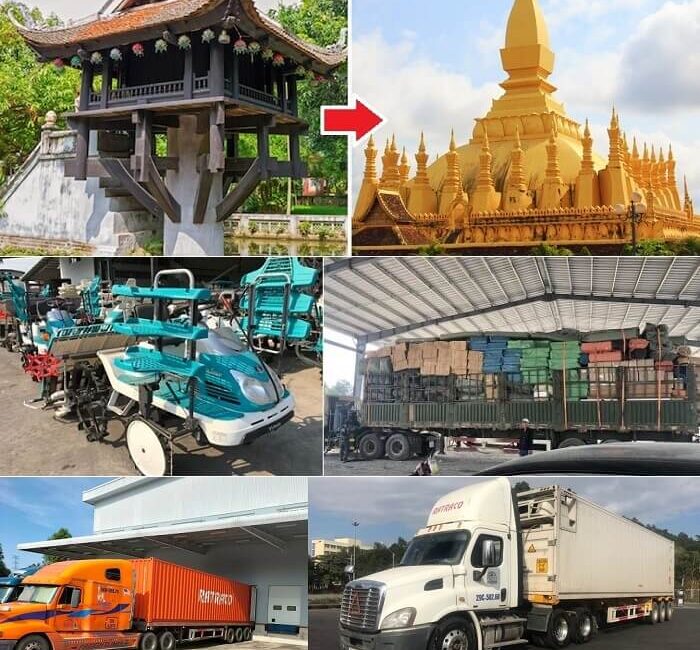 Nhận vận chuyển Container từ Hà Nội đi Viêng Chăn nhanh chóng, giá rẻ