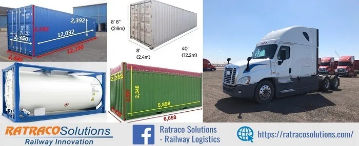 Kích thước xe đầu kéo container 40 feet bao nhiêu?