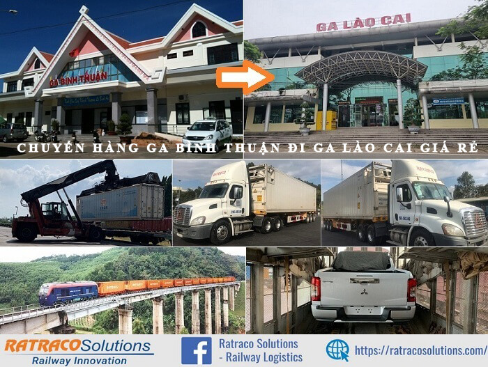 Vận chuyển hàng Container từ ga Bình Thuận đi ga Lào Cai
