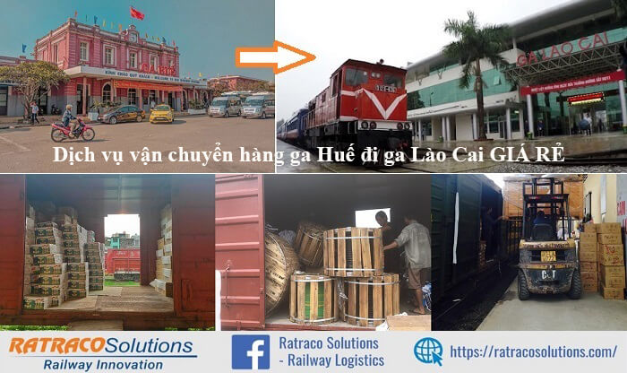 Dịch vụ vận chuyển hàng Container từ ga Huế đi ga Lào Cai