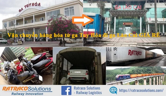 Cước chuyển hàng Container từ ga Tuy Hòa đi ga Lào Cai