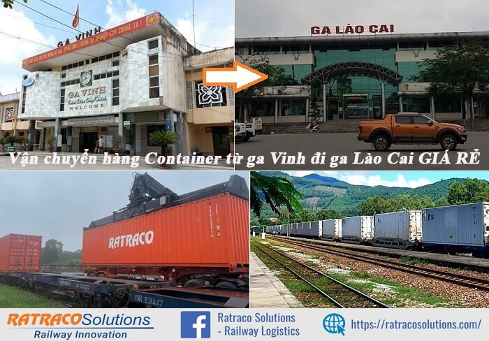 Vận chuyển hàng Container từ ga Vinh đi ga Lào Cai giá tốt