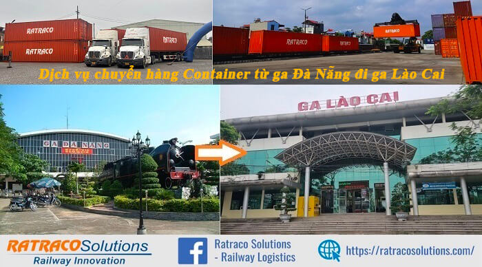 Giá vận chuyển hàng Container từ ga Đà Nẵng đi ga Lào Cai