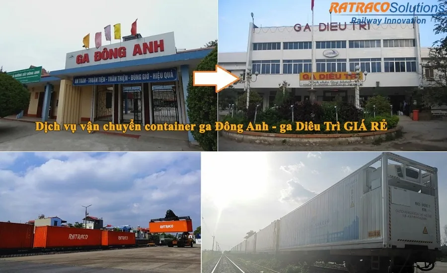 Dịch vụ vận chuyển hàng từ ga Đông Anh đi ga Diêu Trì