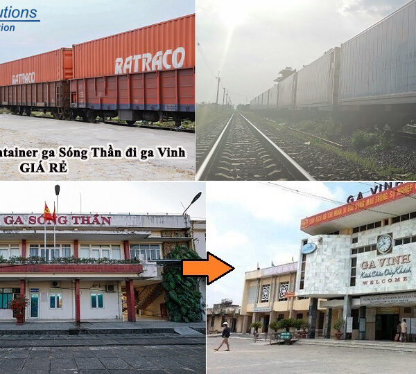 Bảng giá vận chuyển hàng từ ga Sóng Thần đi ga Vinh