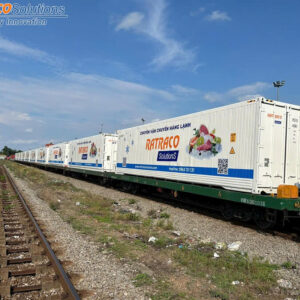 HOT 10/07/2024: Ratraco Solutions tiếp nhận lô container lạnh tự hành đường sắt tại ga Trảng Bom