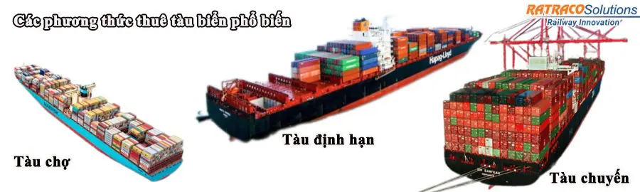 Các phương thức thuê tàu biển phổ biến nhất hiện nay