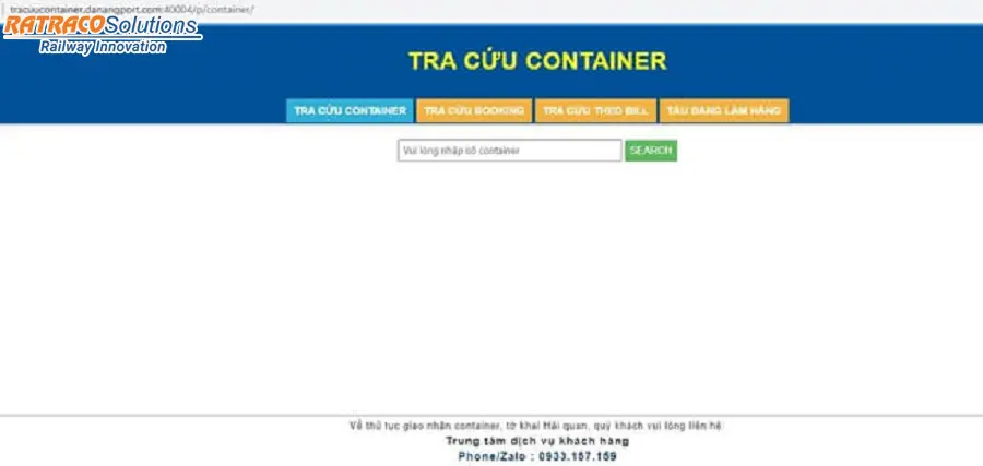 Cách tra cứu vị trí Container tại cảng TPHCM, Đà Nẵng, Hải Phòng