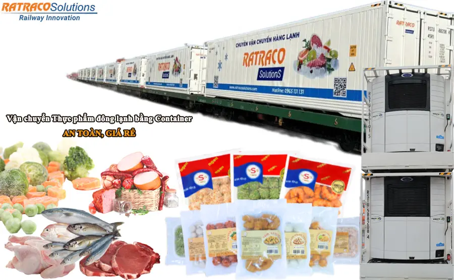 Nhận vận chuyển Thực phẩm đông lạnh bằng Container uy tín