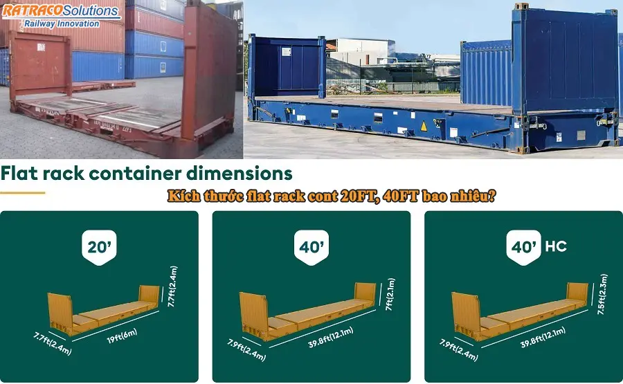 Flat Rack Container là gì? Kích thước bao nhiêu?