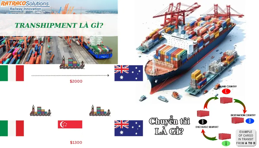 Transhipment là gì? Kiến thức quan trọng về Transhipment