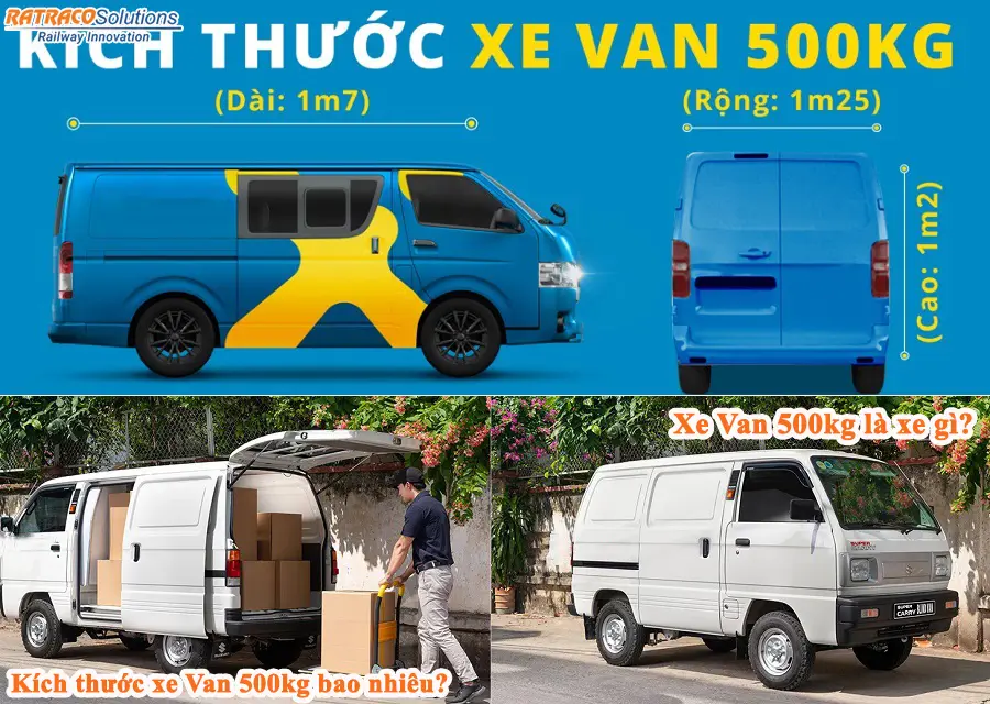 Tìm hiểu kích thước xe Van 500kg là bao nhiêu?