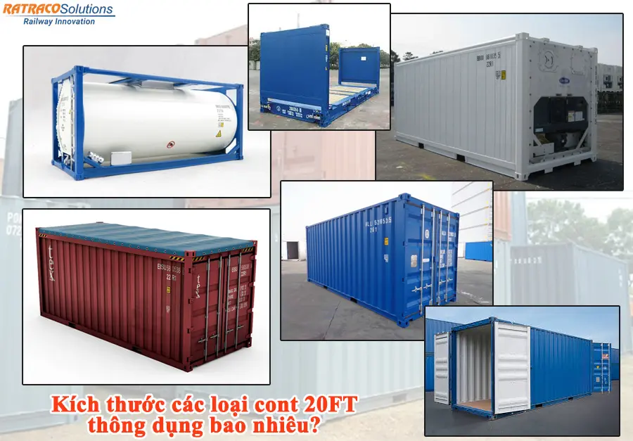 1 Container 20 feet chở được bao nhiêu tấn?